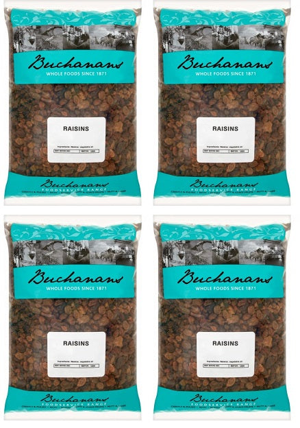 4 x Buchanans Raisins 3Kg