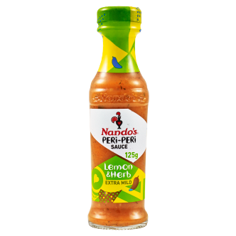 6 x Nandos Lemon And Herb Peri Peri Sauce 125Ml