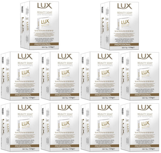 10 x Lux Professional Beauty Soap With Moisturisers 100 X 15G