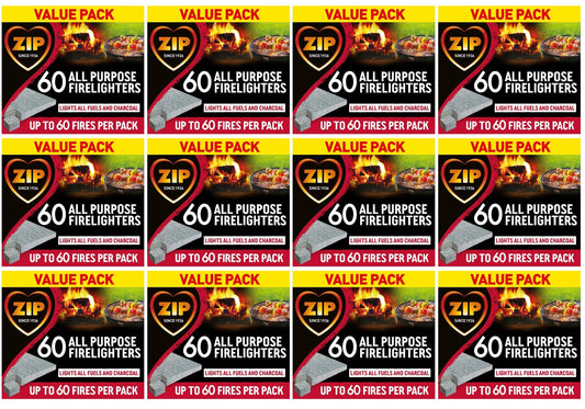 12 x Zip 60 High Performance All Purpose Firelighters