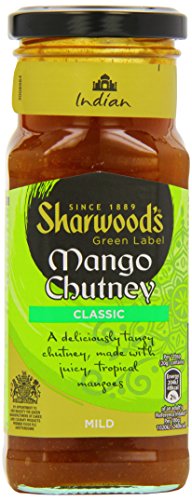 6 x Sharwood's Green Label Mango Chutney 360G