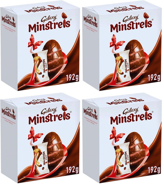 4 x Galaxy Minstrels Milk Chocolate Large Easter Egg - 192GM