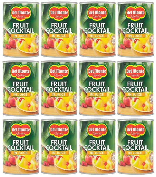 12 x Del Monte Fruit Cocktail In Juice 415G