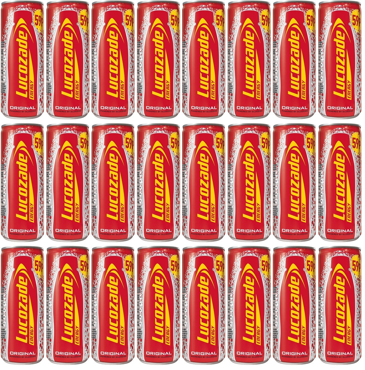 24 x Lucozade Energy Original Can - 250ML