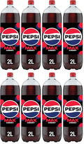 8 x Pepsi Max Cherry Soft Drink 2 Litres