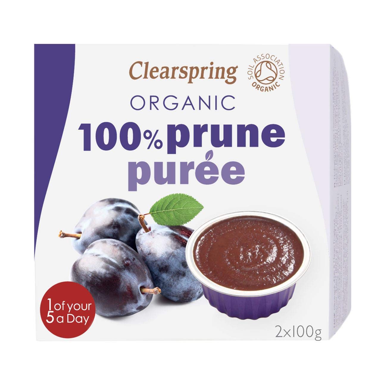 12 x Clearspring Org 100% Prune Puree - 200g