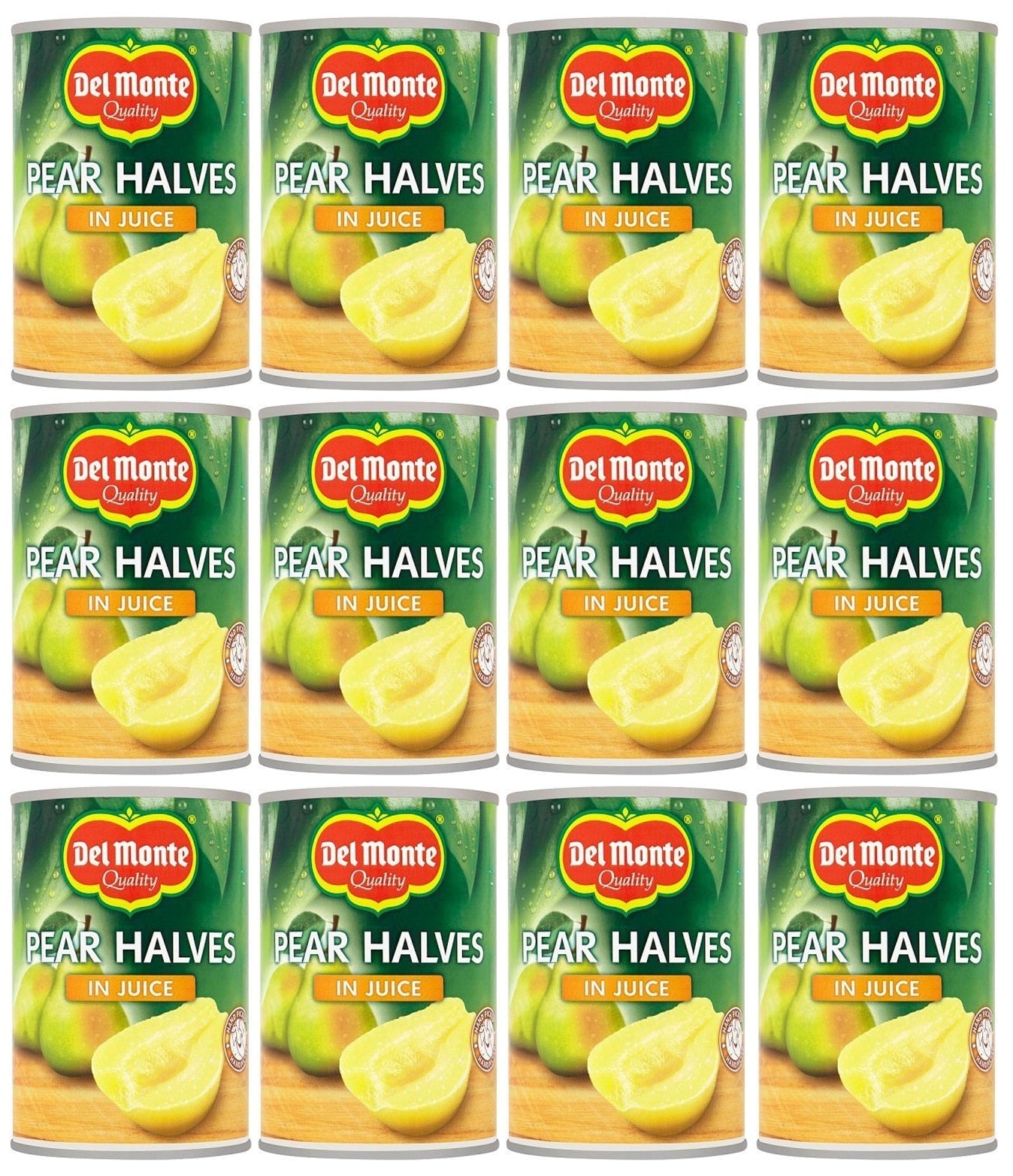 12 x Del Monte Pear Halves In Juice 415G