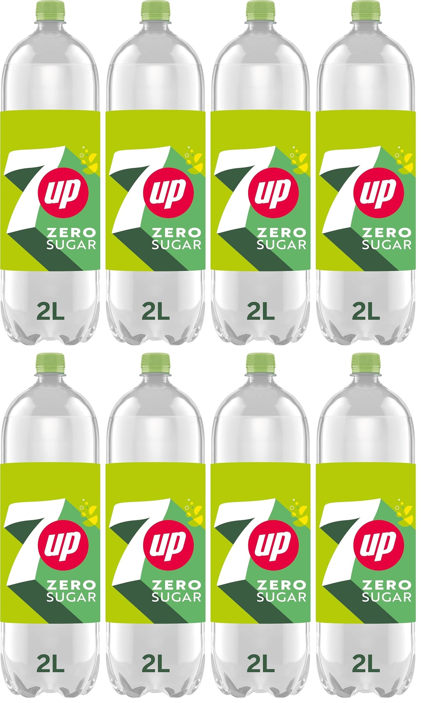 8 x 7Up Zero 2 Litres