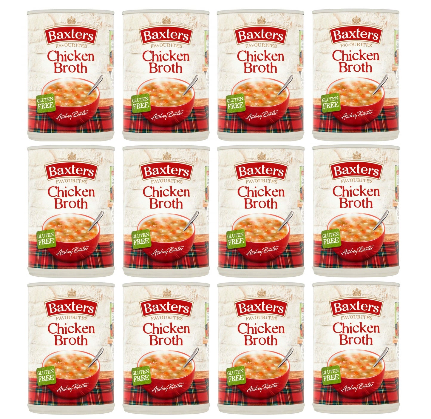 12 x Baxters Soup Chicken Broth 400Gm