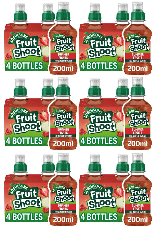 6 x Fruit Shoot 4Pk Summer Fruits 4X200M
