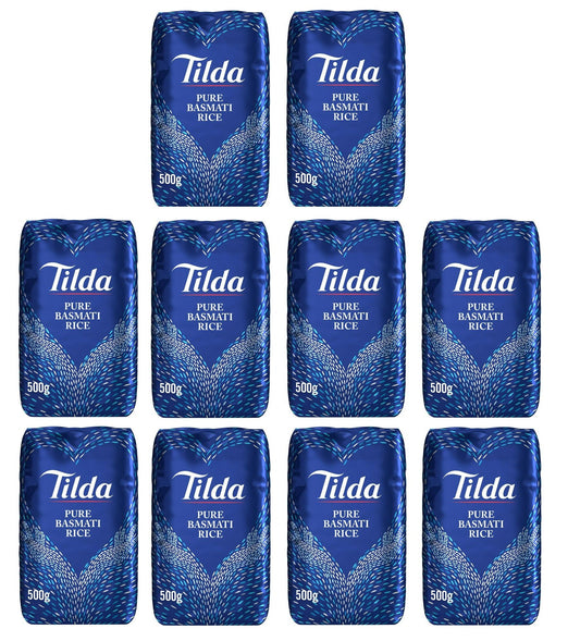 10 X Tilda Pure Basmati  500GM