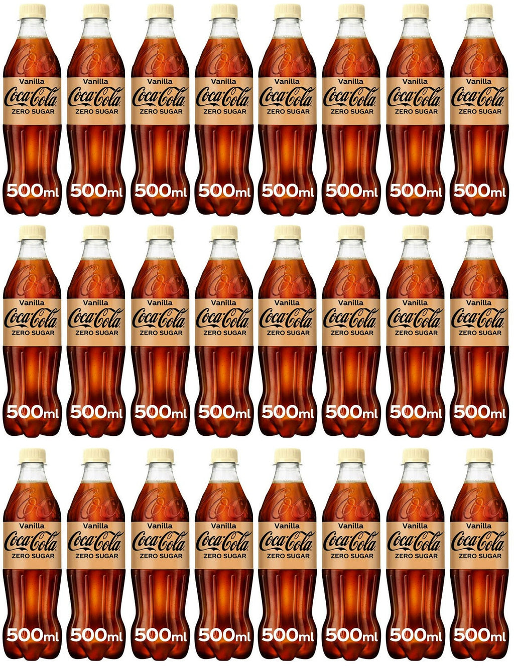 24 x Coca-Cola Zero Sugar Vanilla 500Ml