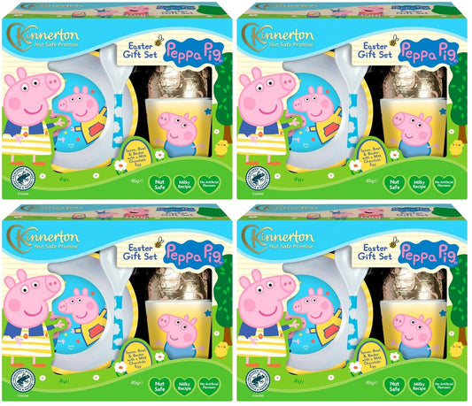 4 x Kinnerton Peppa Pig Meal Set Easter Egg Gift Set - 45GM
