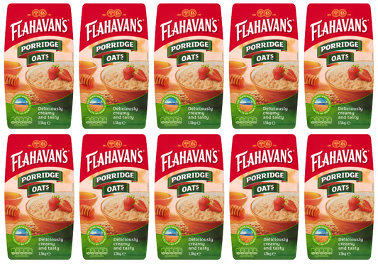 10 x Flahavans Porridge Oats 1.5Kg