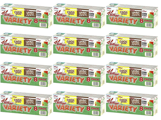 12 x Kellogg's 8 Variety Packs 196G