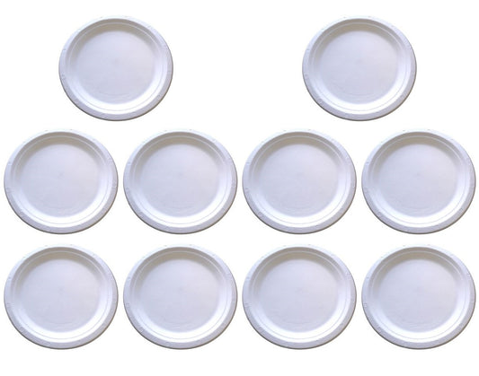 10 x Bagasse Plate Round 8.75Inch
