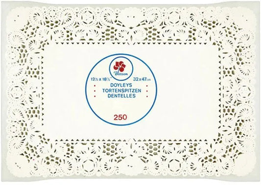 Doylies Wh Rect 10X14.5In