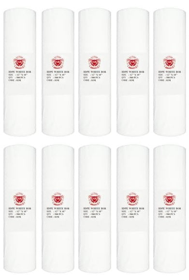 10 x Shabra Natural Fruit & Veg Bag On Roll 500 10