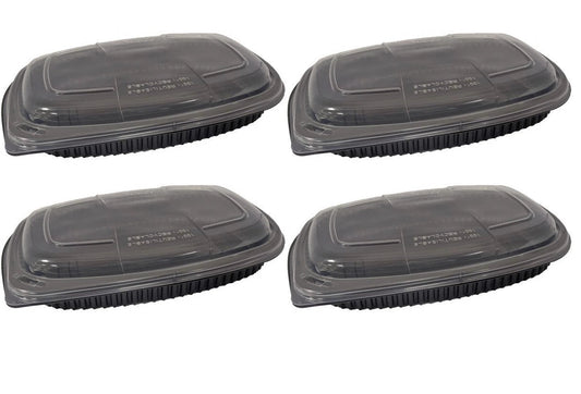 4 x 2 Compartment Container & Lid Combo 34Oz