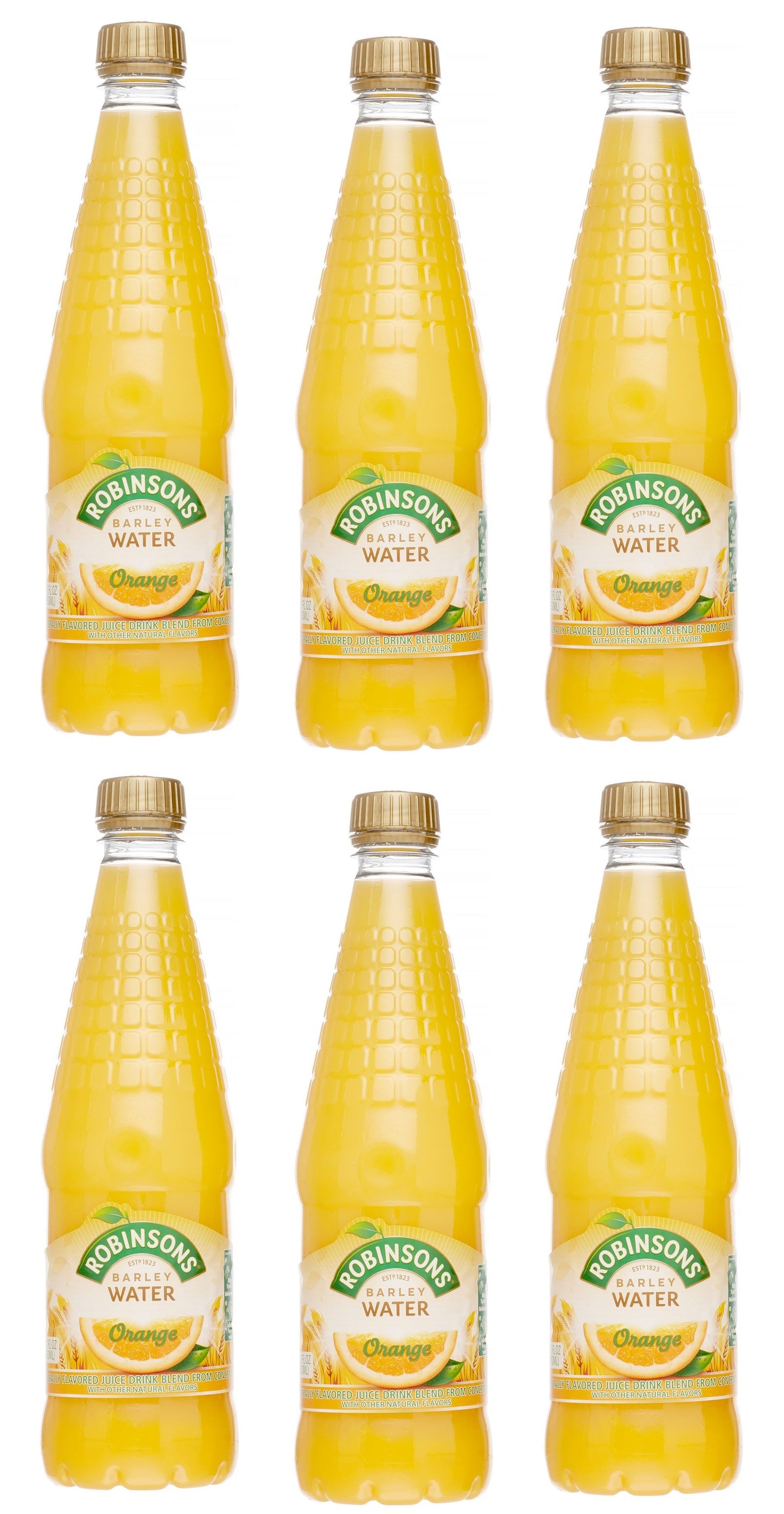 6 x Robinsons Orange Barley 850Ml