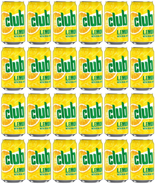24 x Club Lemon With Real Bits 330Ml