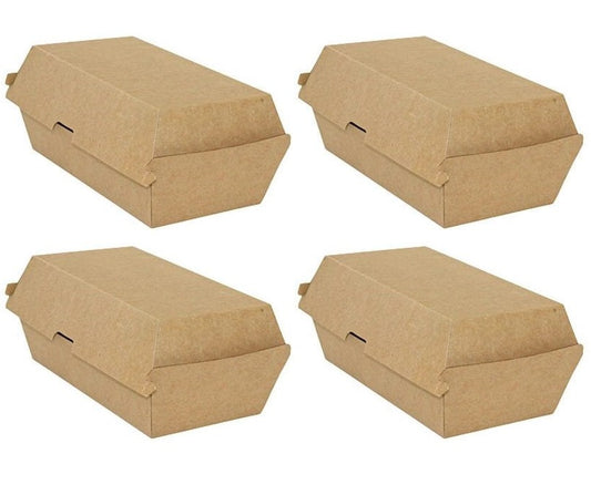 4 x No.56 Corrugated Portion Box Clamshell 50Pk X 4