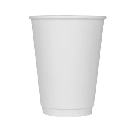 D2E Cup Double Wall 12Oz Oyster White 25Pk