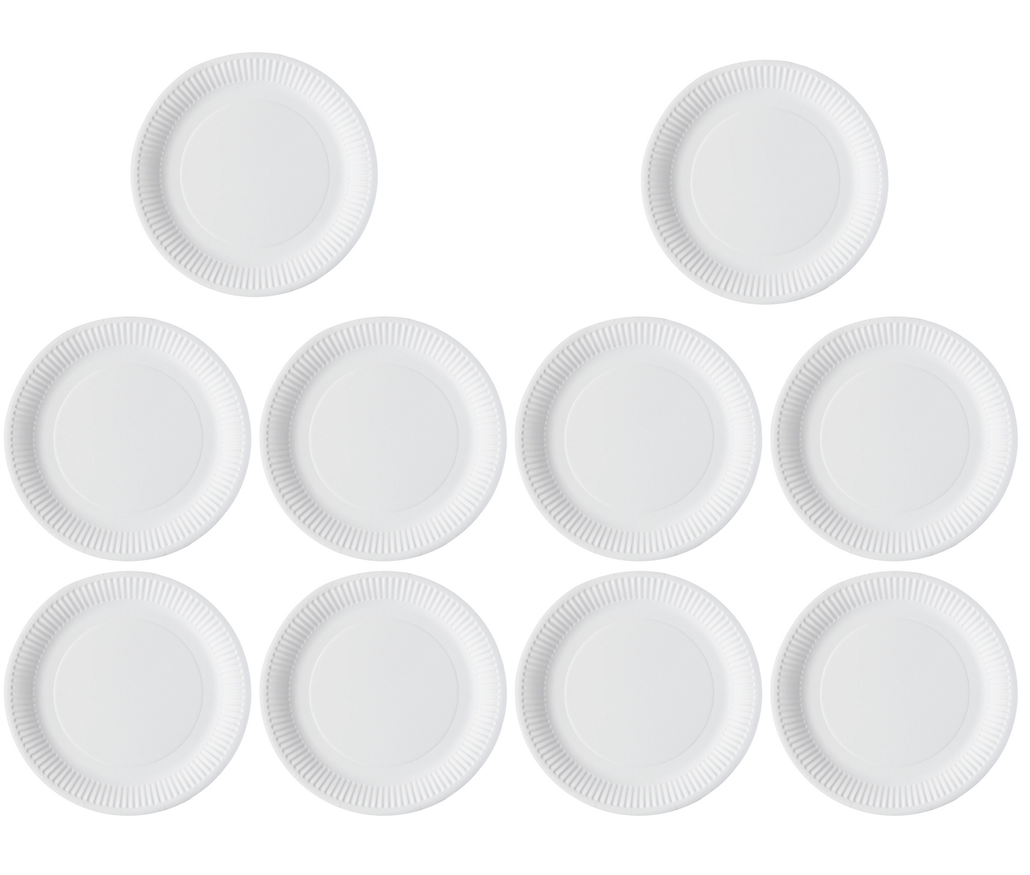 10 x Green Spirit 9 Round Paper Plates 100 Plates