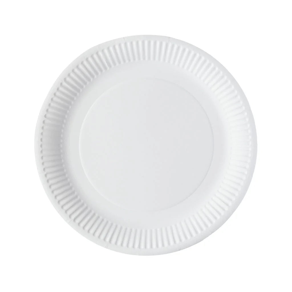 10 x Green Spirit 9 Round Paper Plates 100 Plates