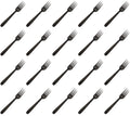 20 x Cutlery Reusable Hd Pp Fork Black