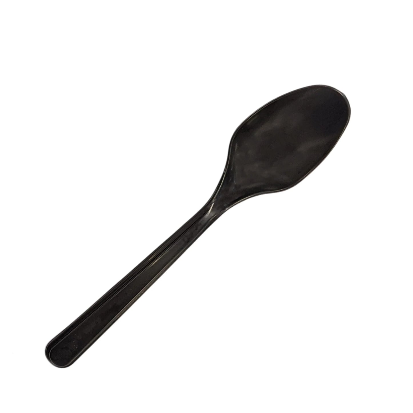 20 x Cutlery Reusable Hd Pp Tea Spoon Black