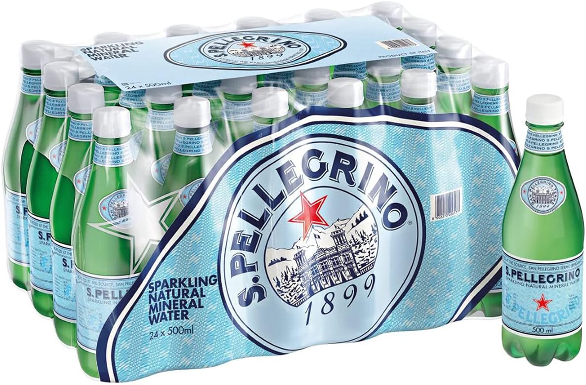24 x S. Pellegrino Sparkling Natural Mineral Water 500Ml