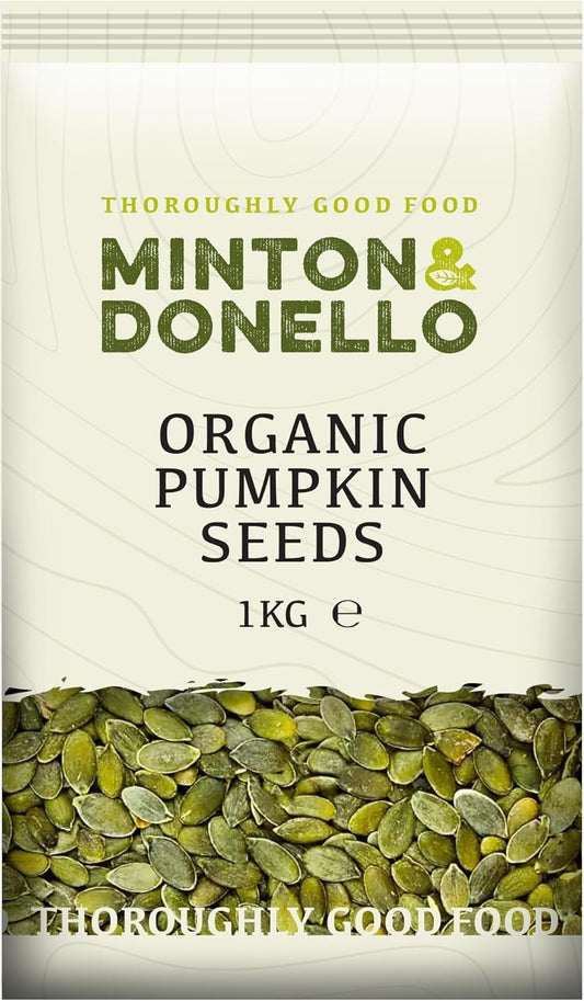 6 x Minton & Donello Organic Pumpkin Seeds - 1000g