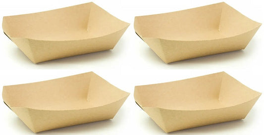 4 x Kraft Paper Tray Small 1Lb