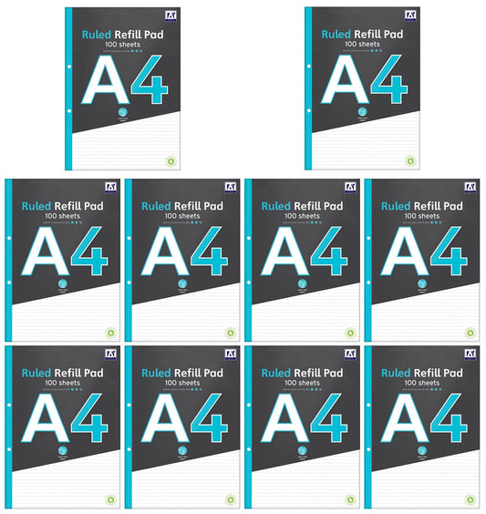 12 x A4 Ruled Refill Pad