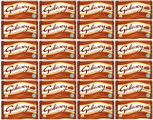 24 x Galaxy Smooth Milk Chocolate Bar 100G