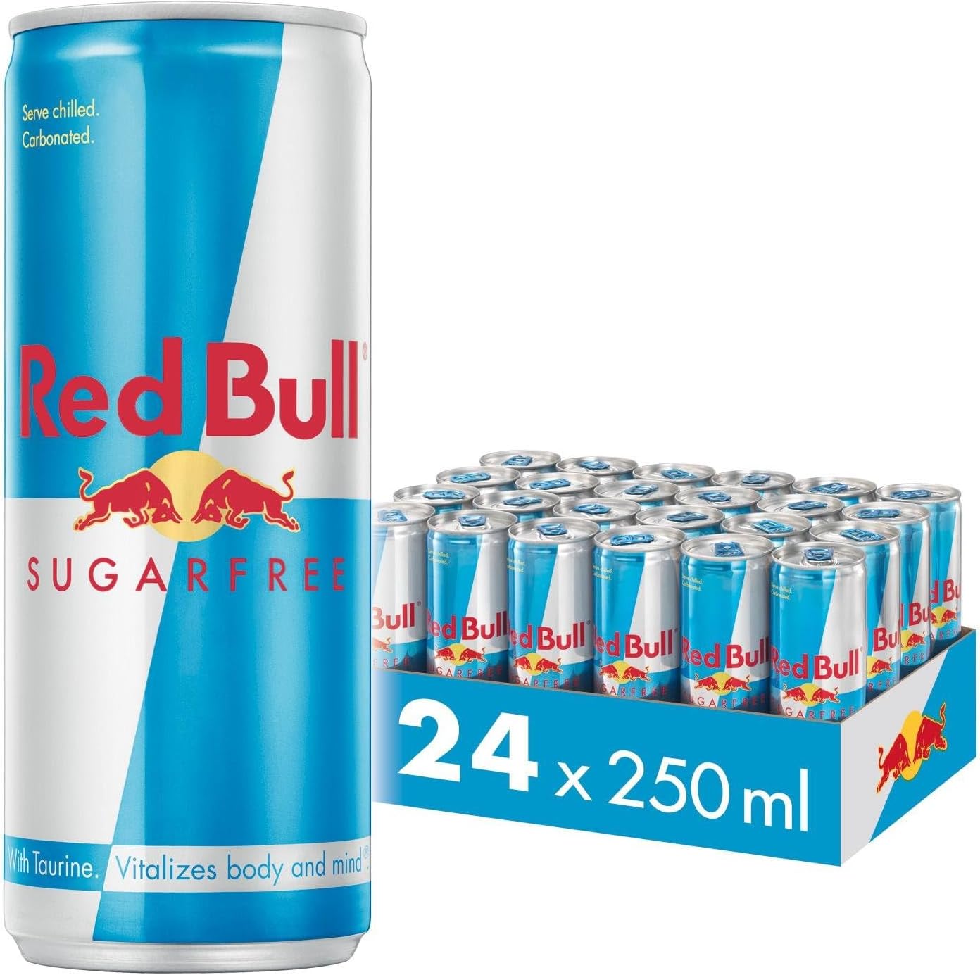 24 x Red Bull Energy Drink Sugar Free 250Ml