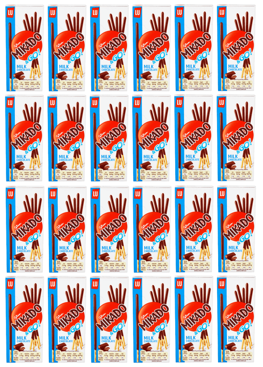24 x Lu Mikado Milk Chocolate Sticks - 39Gm