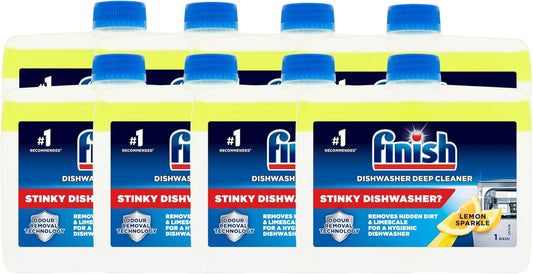 8 x Finish Dishwasher Cleaner Lemon - 250ML