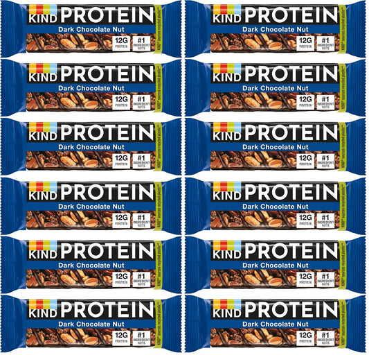 12 x Kind Protein Dark Chocolate Nut 50G