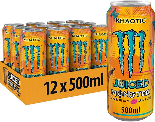 12 x Monster Juiced Khaotic 500Ml
