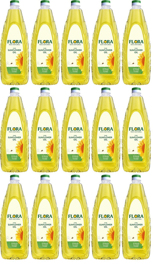 15 x Flora Sunflower Oil - 1LT