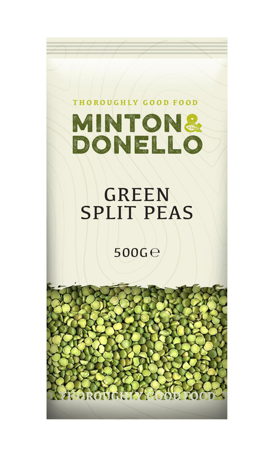 6 x Minton & Donello Organic Green Split Peas - 500g