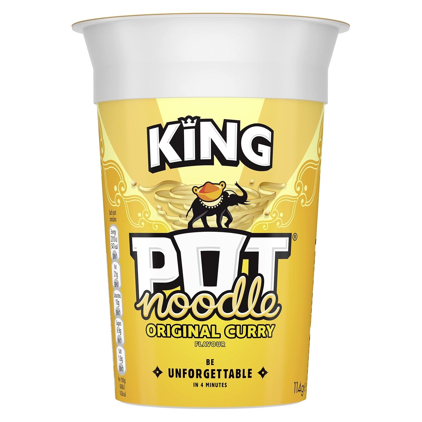 12 x Pot Noodle King Curry - 114G