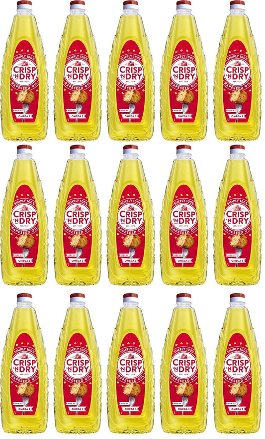 15 x Crisp  N Dry Vegetable Oil 1 Litre