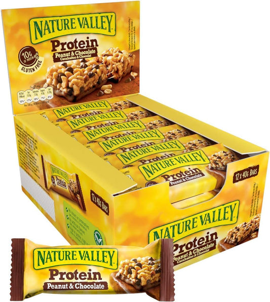 12 x Nature Valley Protein Peanut & Chocolate 40Gm