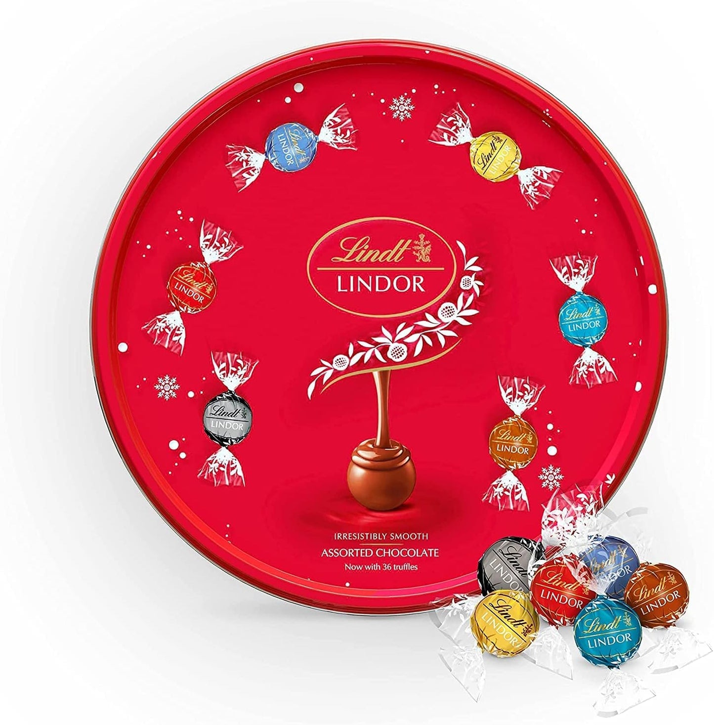 8 X Lindt Lindor Assorted Truffles Sharing Tin 450GM