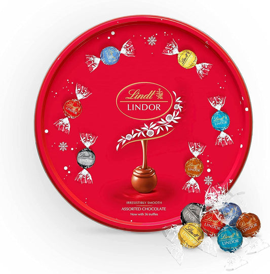 8 X Lindt Lindor Assorted Truffles Sharing Tin 450GM