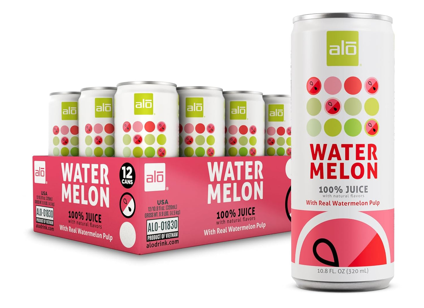 12 x ALO Watermelon Juice with Pulp - 320ml