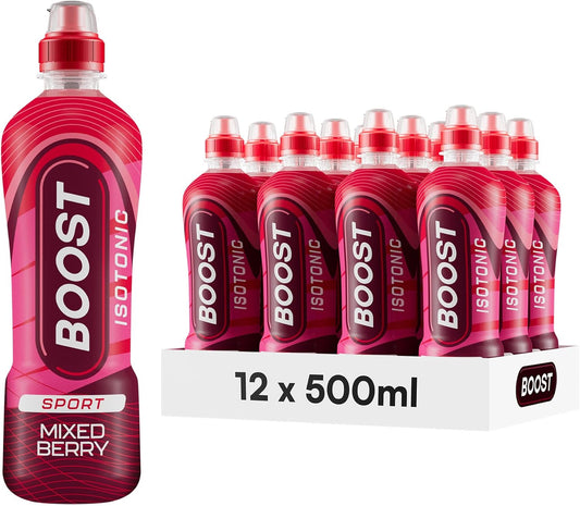 12 x Boost Sport Isotonic Mixed Berry 500Ml